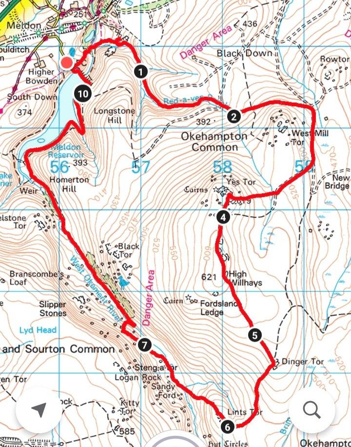 Map of proposed route